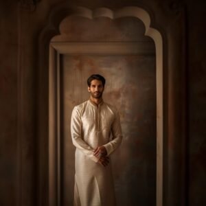 Signature Embroidered Kurta